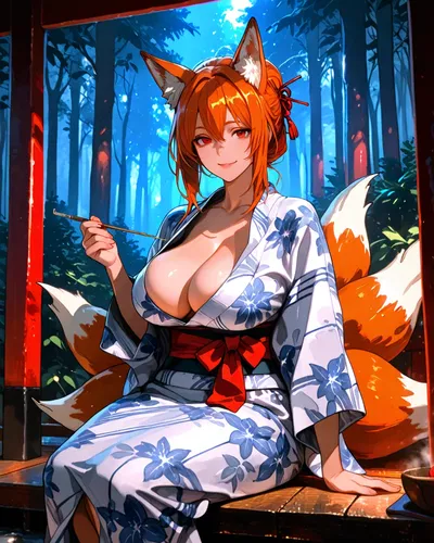 Hoshine and Tsukari - For Fox's Sake