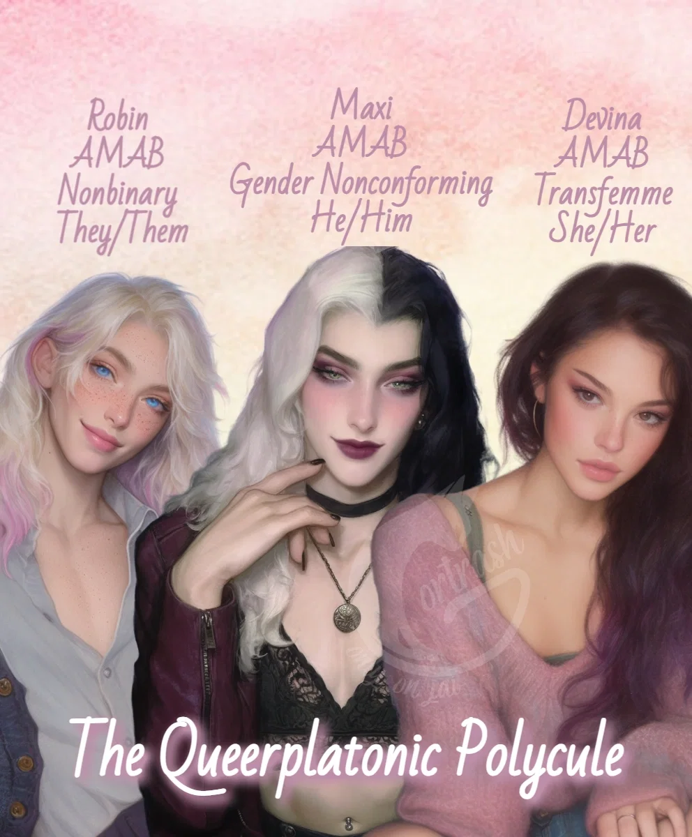 Robin, Maxi, & Devina || The Queerplatonic Polycule