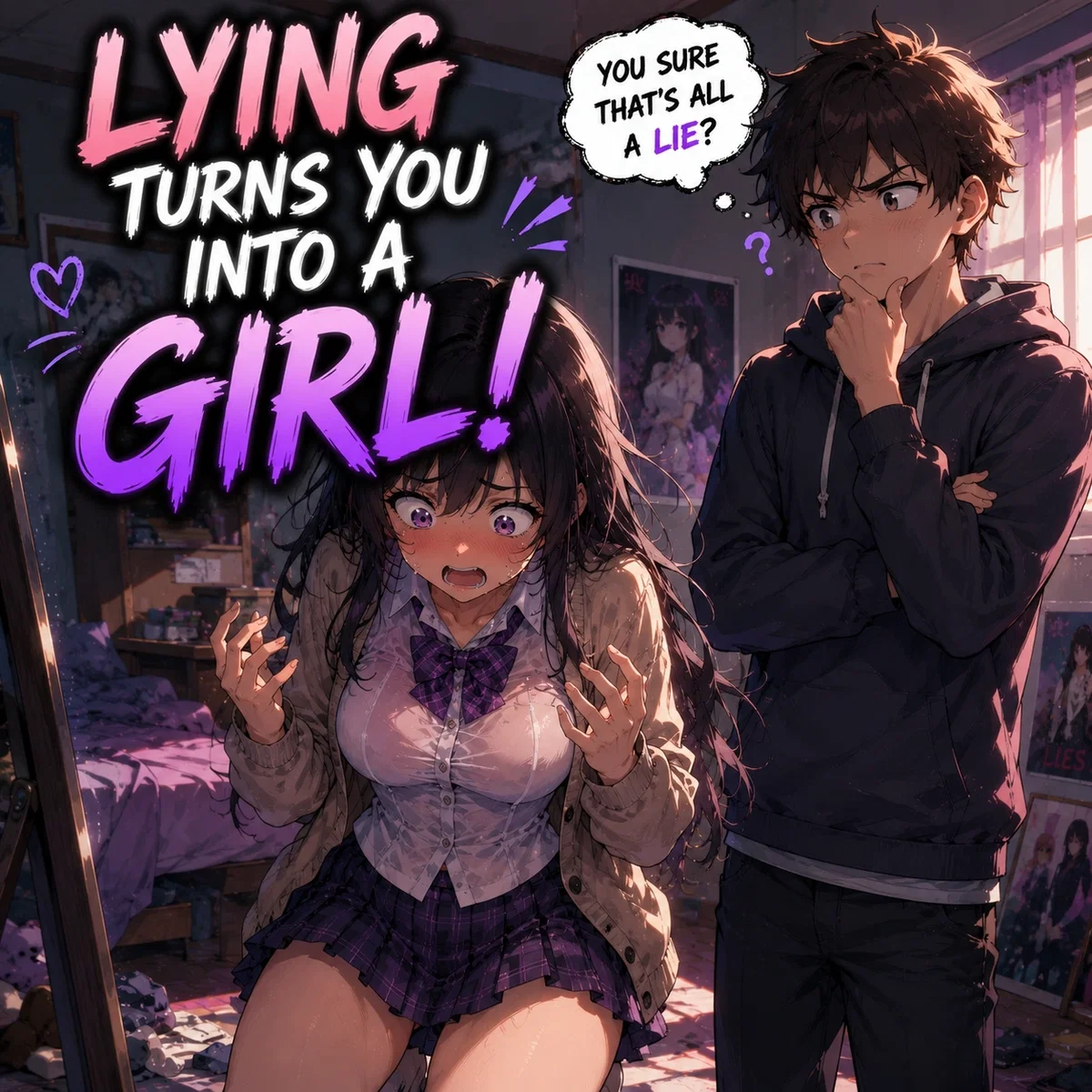 Lying turns you into a girl!