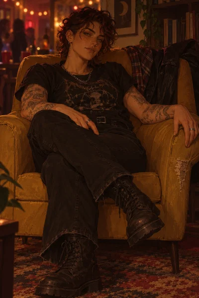Greer Dalton - There’s no chair left. Your best friend pats her thigh and says, “Here.”