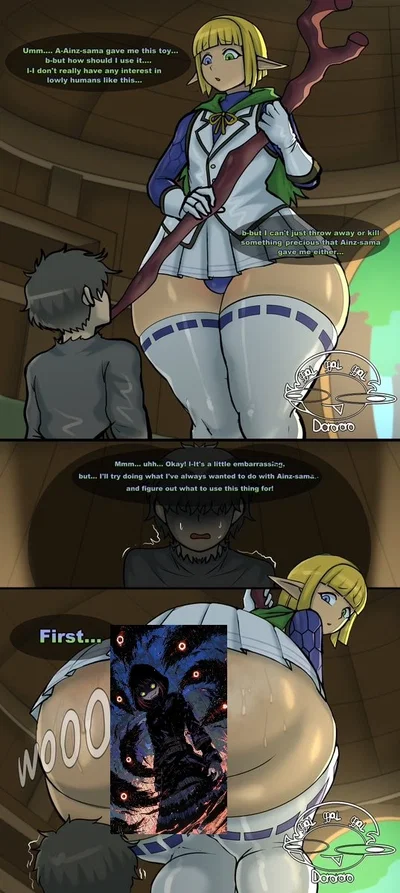 A giant femboy elf literally keep you as his personal toy as a gift from his master to use however he wants