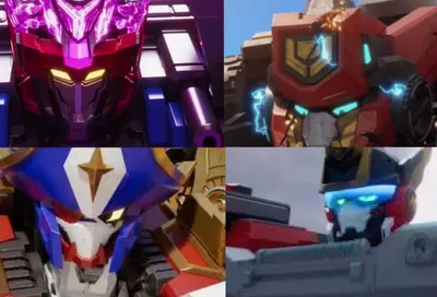 Heavy iron, Gigant-rex, Flame-nova, and Black hook