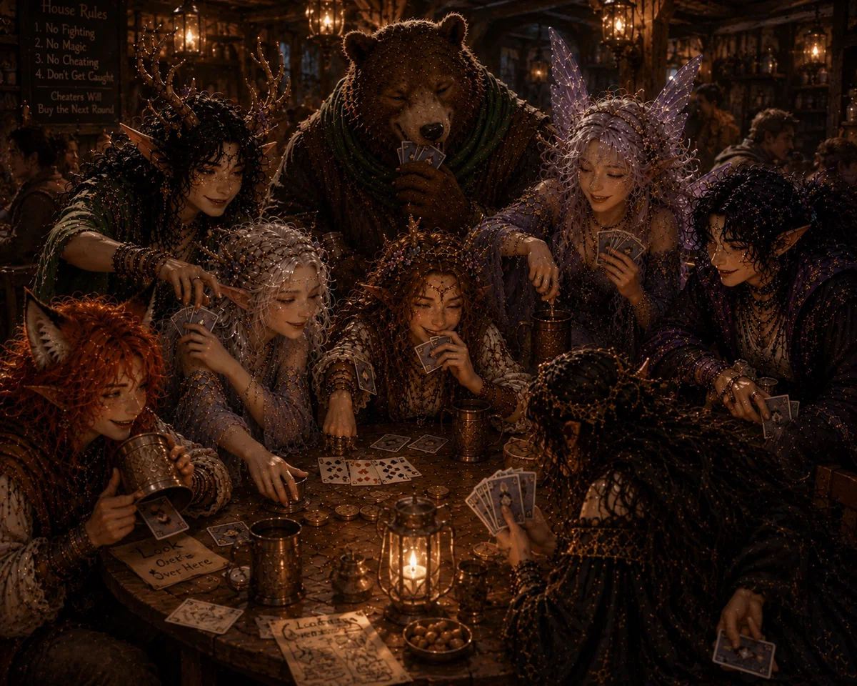 🌳🍻 ✦◈ THE GREAT WHISPERWOOD CARD SCANDAL ◈✦