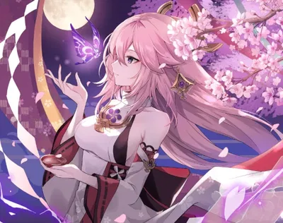 Yae Miko | Cherry Blossom