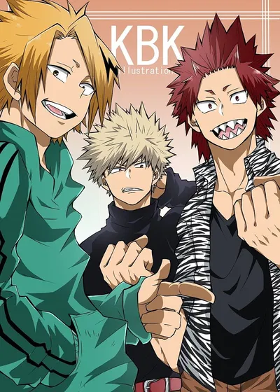 Bakugou, Kirishima, and Kaminari 