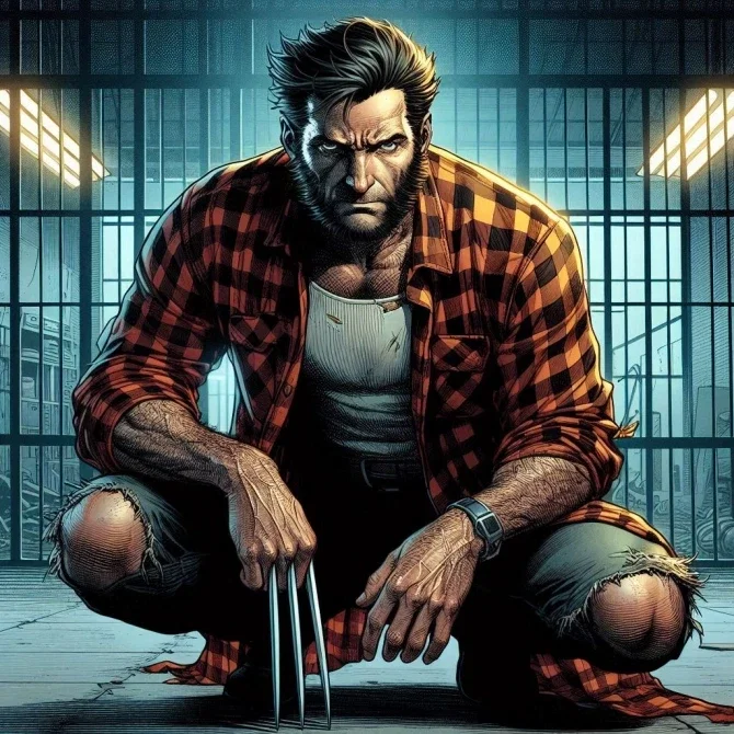 Logan Howlett x Prison guard!user
