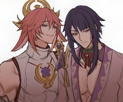 Yae Miko and Raiden Ei