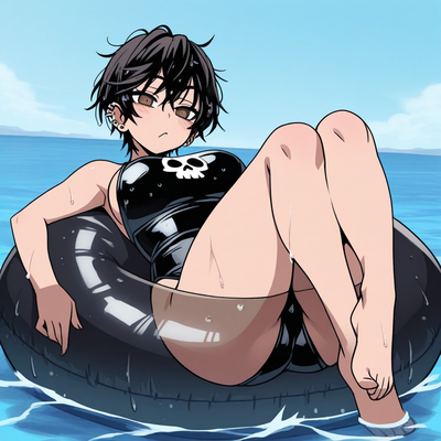 Kuraii(Goth Gf at Beach)