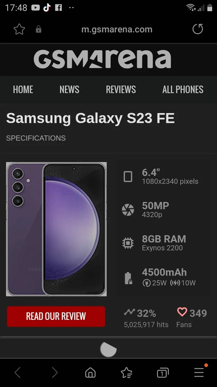 Samsung Galaxy s23 FE
