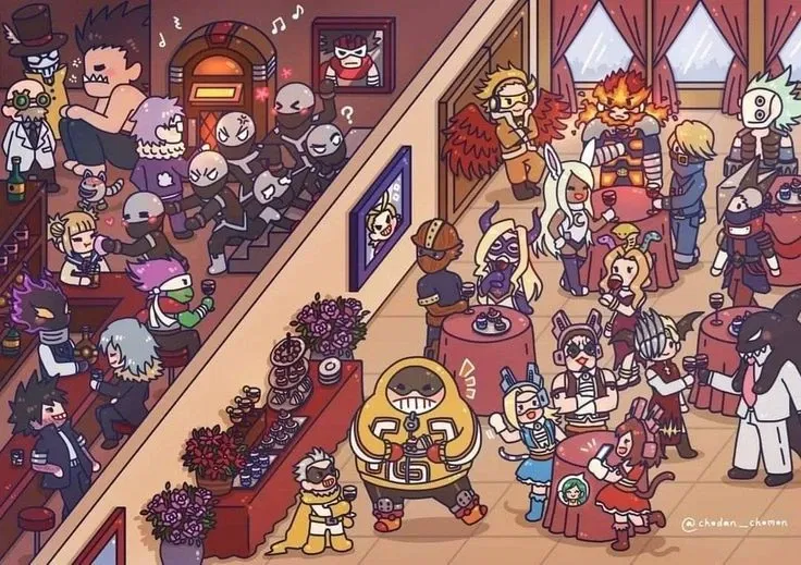 Pro Heroes & League of Villains