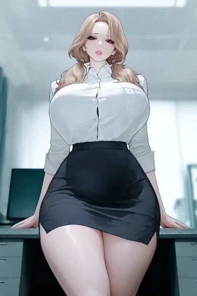 Bimbo Step-Niece Is Your Secretary