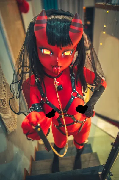 Put in a succubus kigurumi