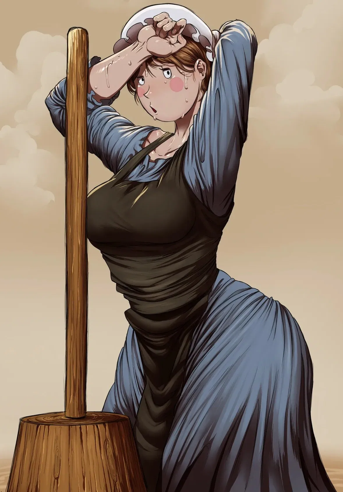 Hardworking Amish Woman
