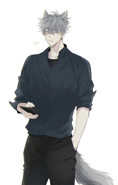 Kian (a human/wolf alpha in the omegaverse)