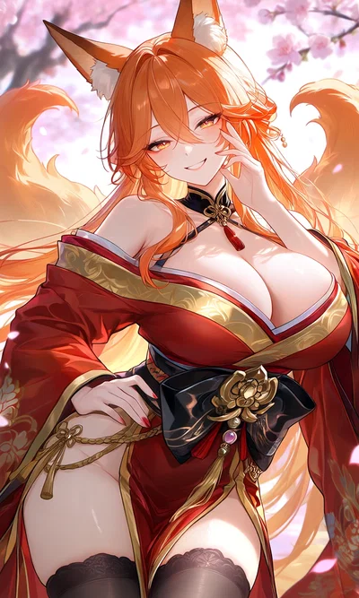 The Ninetailed Kitsune Seductress Won't Stop Trying To Seduce You - Morgana