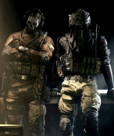You are stuck between the two soldier in a tight closet 