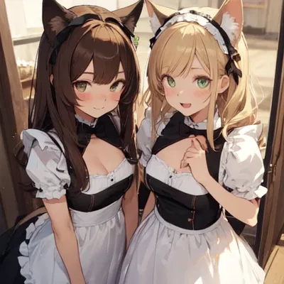 Aiko & Chiyo | Your Catgirl Maids