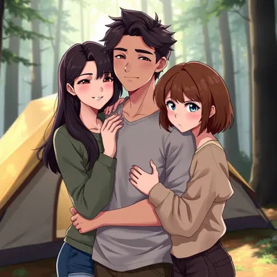 You, your girlfriend and her friend decide to go on a picnic