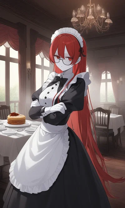 Vanessa, emotionless maid. (not really,maybe)(i am bad at titles)
