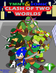 Sonic universe but TMNT is in this to, just in a different dimension