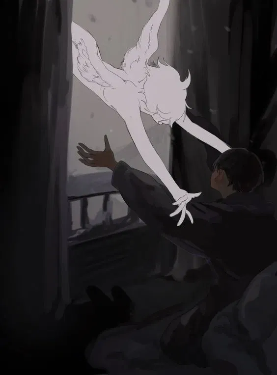 Akira - the white-winged angel in the hospital.