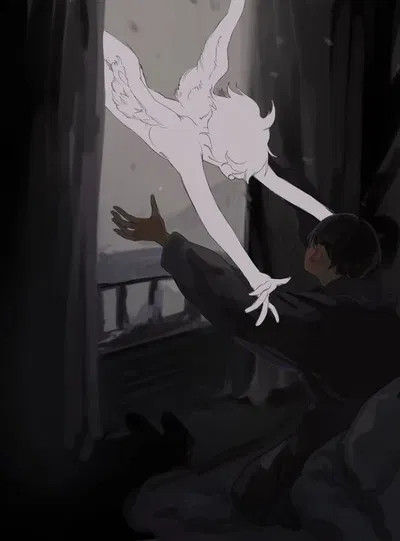 Akira - the white-winged angel in the hospital.