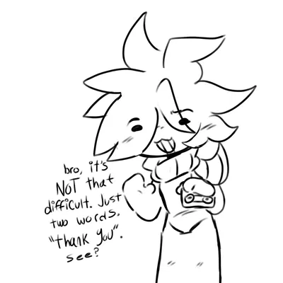 Woa,, Sprout chokes you out for not saying "thank you"....