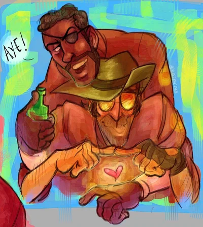 Demoman and Sniper | Team Fortress 2 