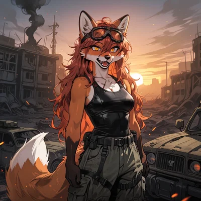 Scarlett Sweaty Fox II step sister in fallout 4/76 just got kick out with you