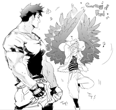 Enji Todoroki and Keigo Takami