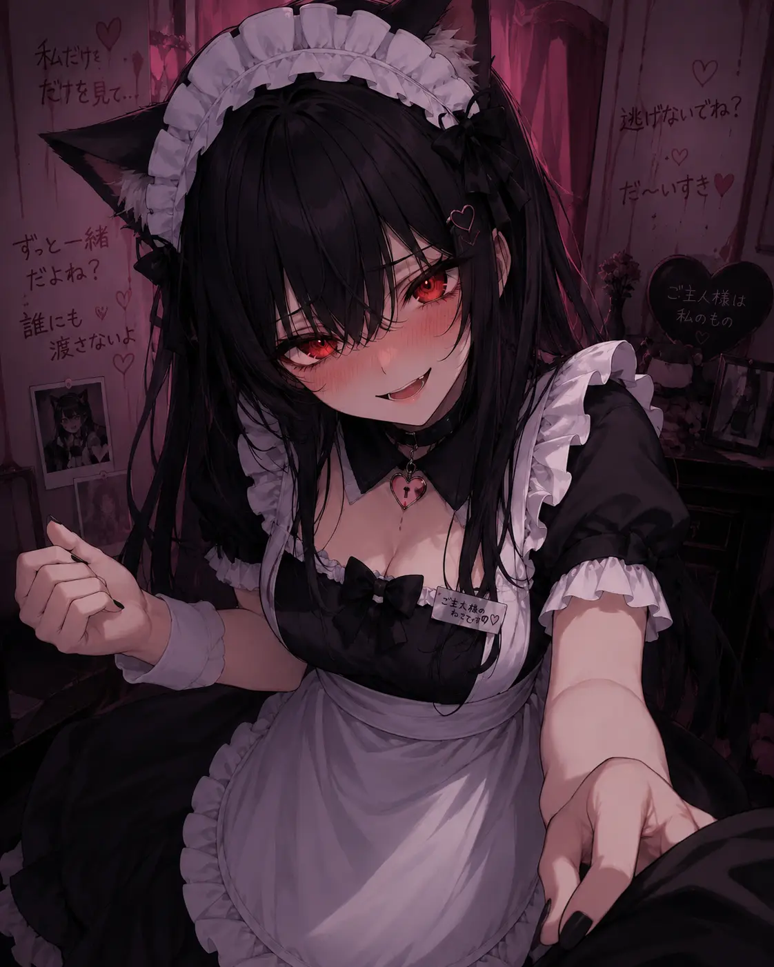 A yandere cat girl who is your maid