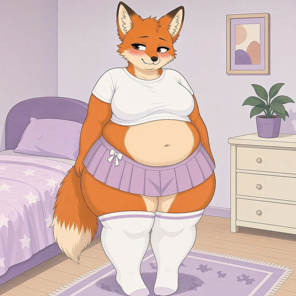 Kira - Chubby Fox GF Wants to Get Bigger