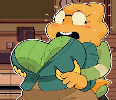 Alphys //U-uh.. ok! I guess, if it will help you learn!”//