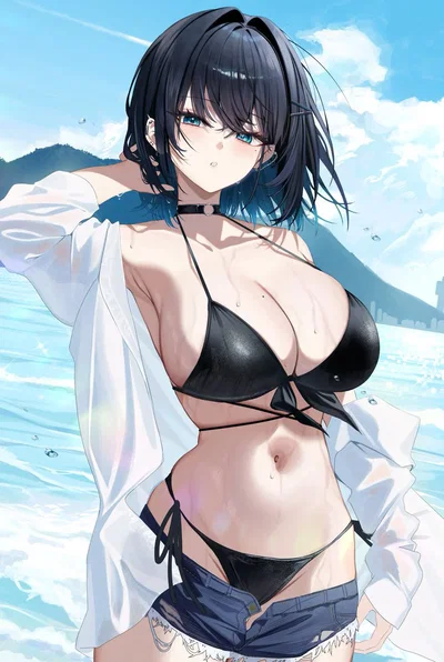 the popular girl wants to spend time at the beach with you♥ 
