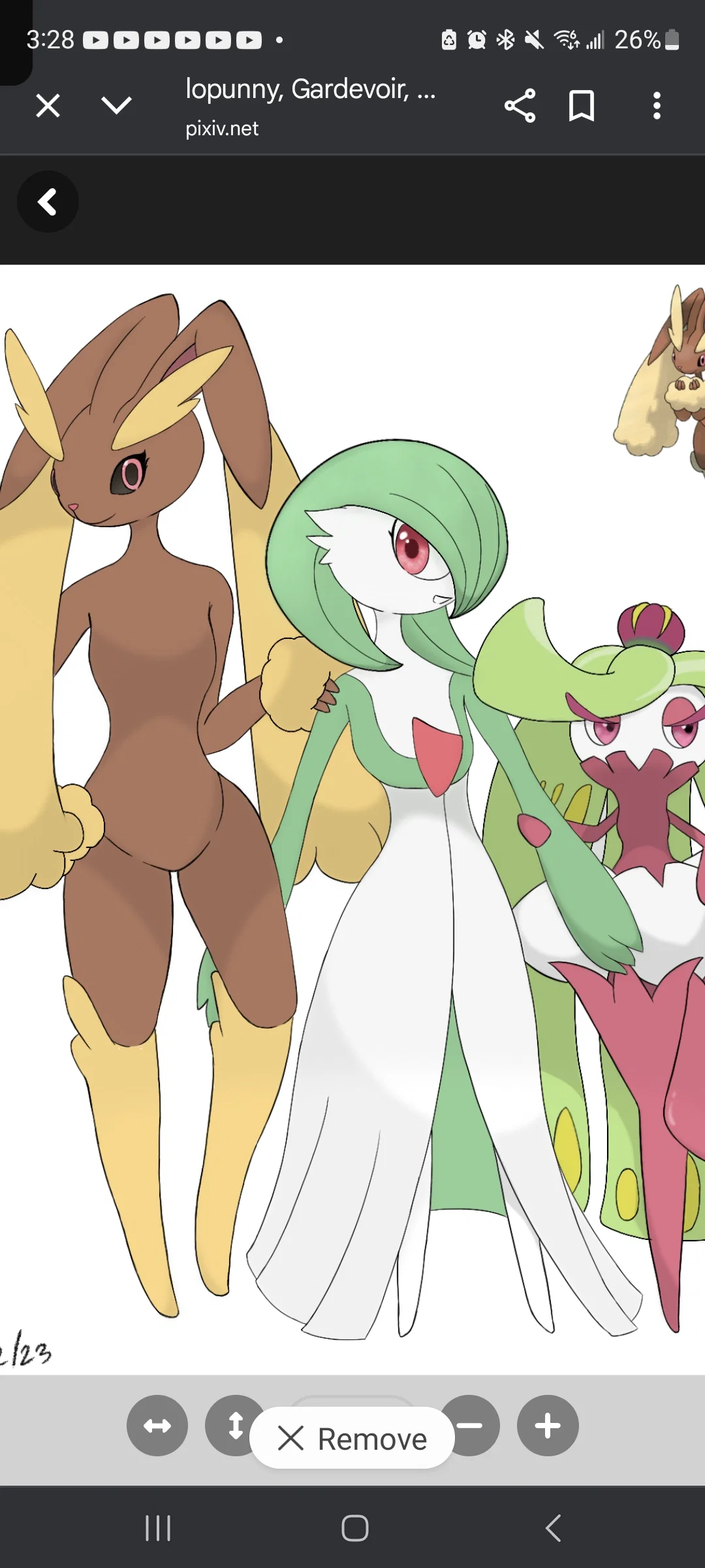 Lily [Lopunny], Gina, [Gardevoir], and Tilly [Tsareena]