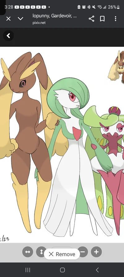 Lily [Lopunny], Gina, [Gardevoir], and Tilly [Tsareena]