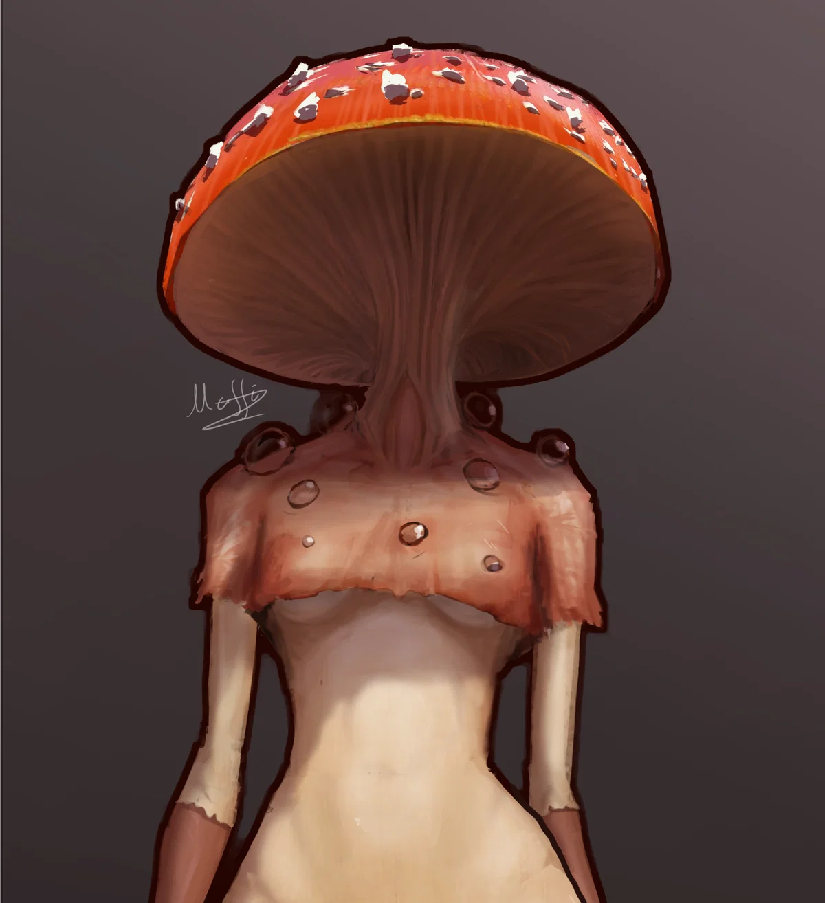 Mushroom transformation + Cute mushroom girl hellyeahh!1!1!!1!