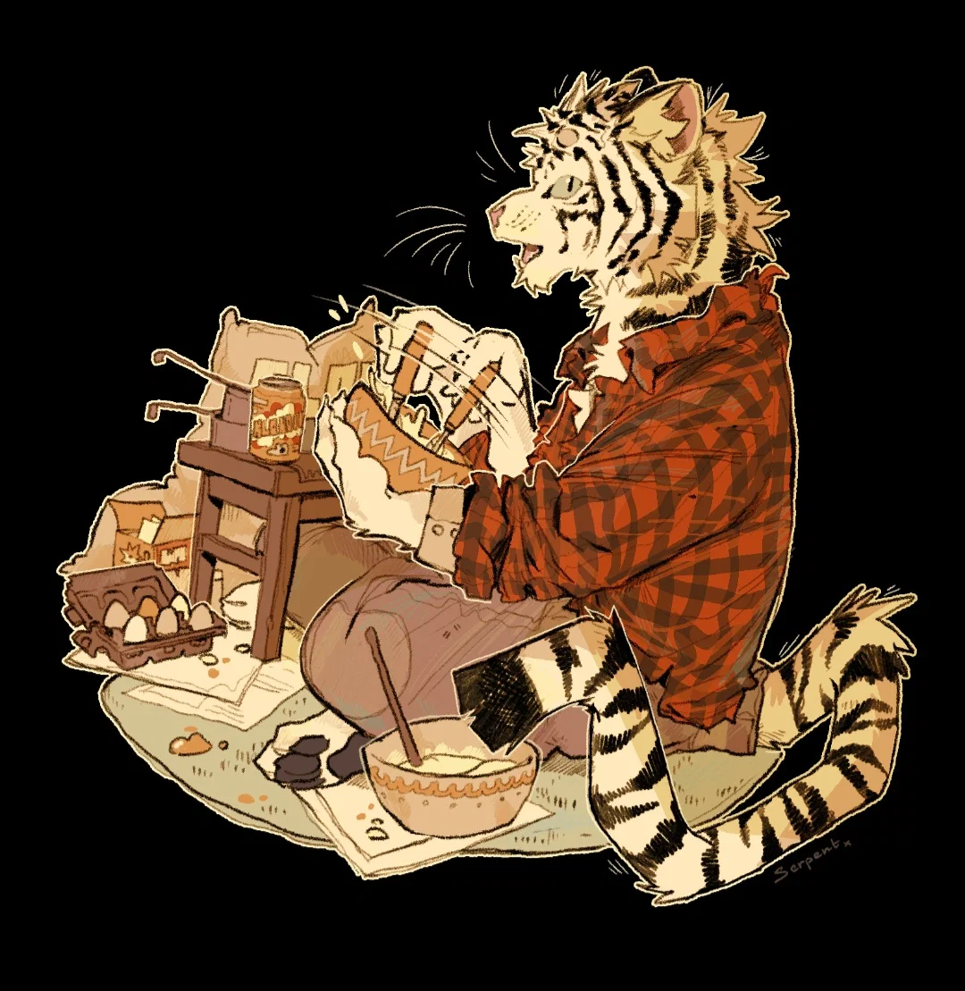 Kokyū: Your gentle tiger friend hesiting with decions