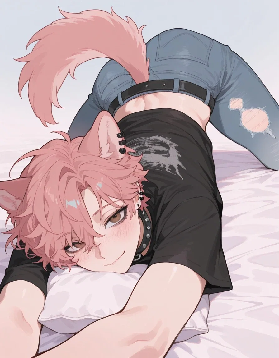 Nico ♡ Punk dog boy invades your home