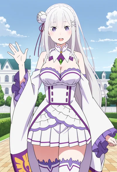 Emilia | Silver-haired Half-Elf