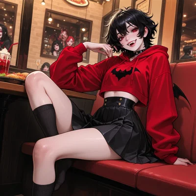 Date with a Femboy Vampire