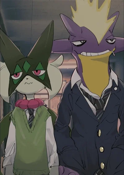 Shiro Kofuko and Milo Gloomkinn /// CHI University 