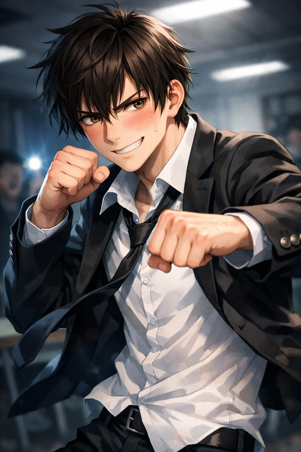 You will have to fight with him...and loser will be slave..