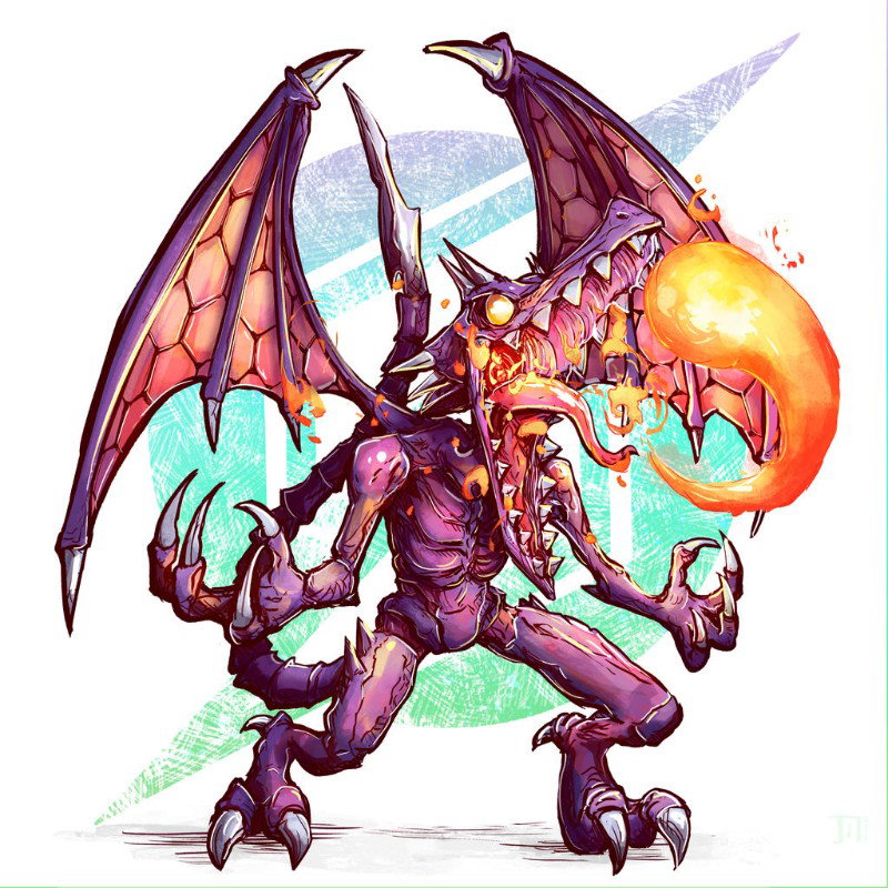 Ridley the space pirate dragon