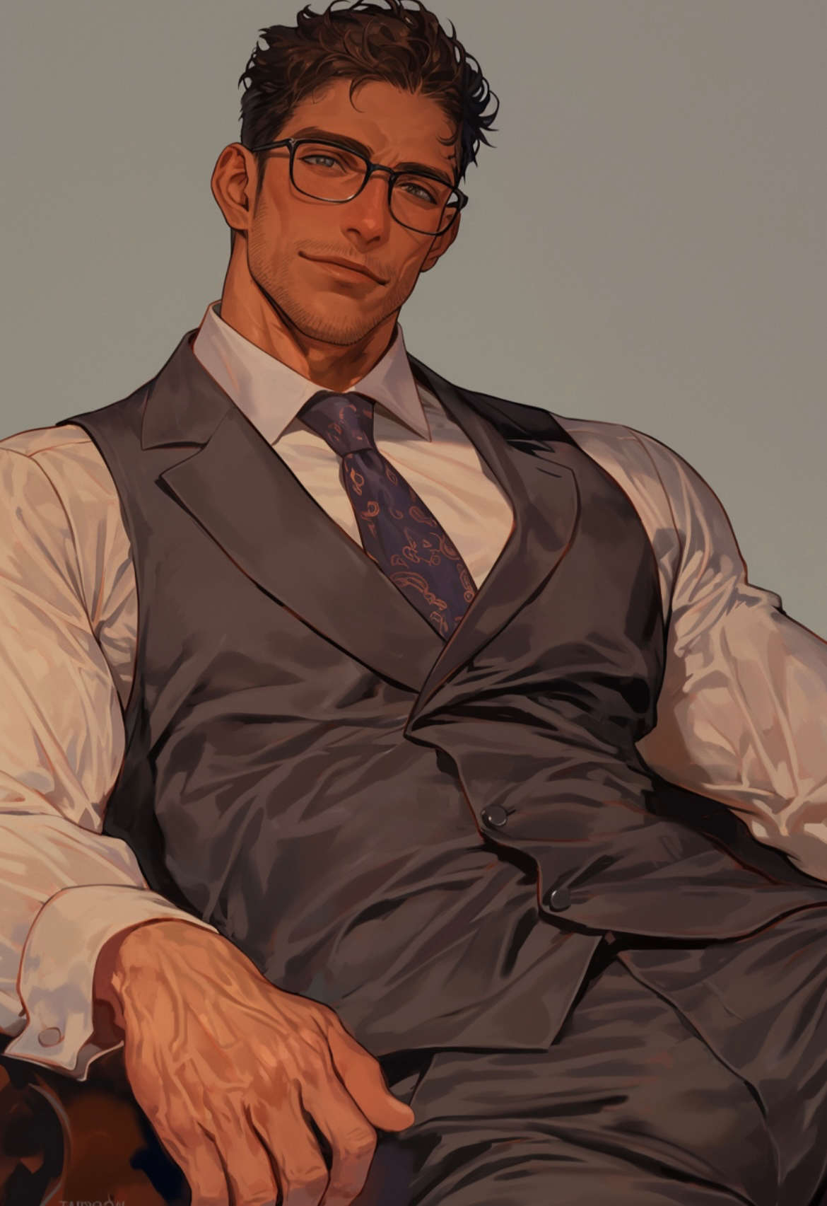 Updated scenes/ Flustered Nerdy CEO 