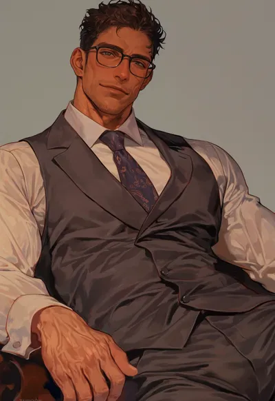Flustered Nerdy CEO - Maxime Bellerose
