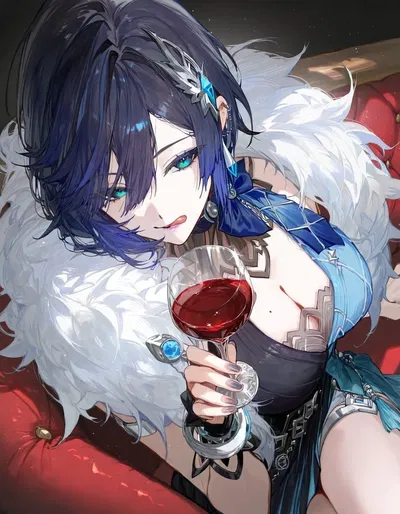 Yelan at a party n shi..