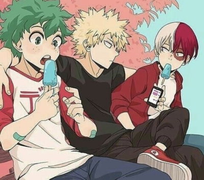 stuck in a room with Bakugo and Todoroki and Deku