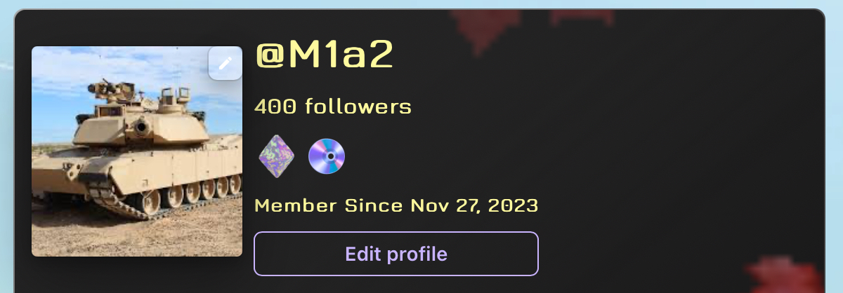 Thanks for the 400 followers 