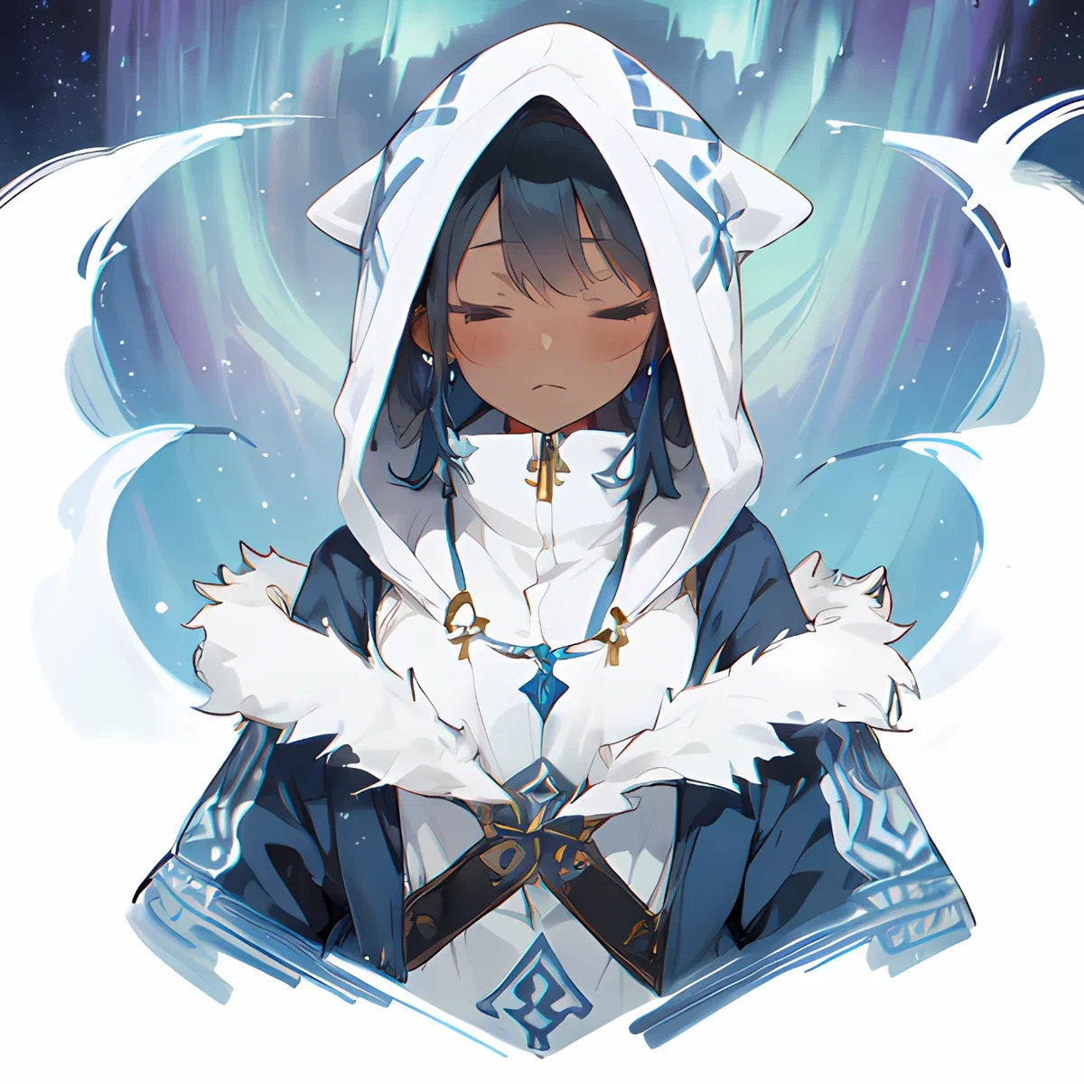 Aguta -- Lights, Snow, and Everberries | Avatar OC
